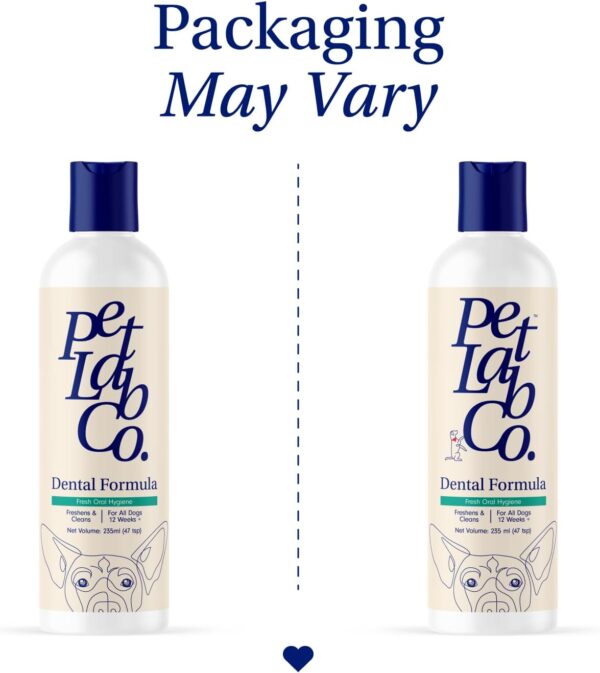 Petlab Co. Dog Dental Formula - Keep Dog Breath Fresh and Teeth Clean - Supports Gum Health - Water Additive Dental Care Targets Tartar - Packaging May Vary - Image 9