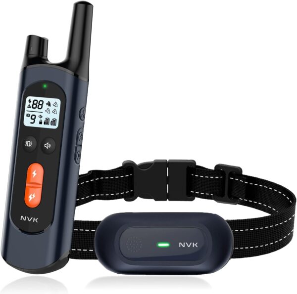 NVK Shock Collar, Dog Training Collar with Remote for Medium Large Dogs, Rechargeable Dog Shock Collar with Shock, Vibration, Beeps Modes, IPX7 Waterproof, Range up to 1600Ft - Image 2