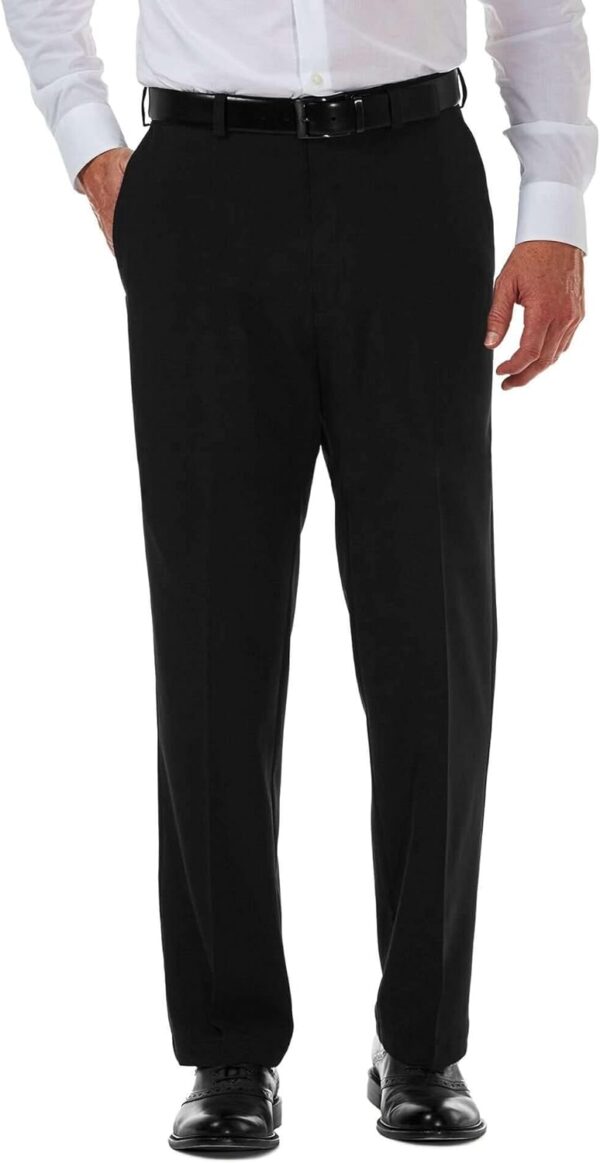 Haggar Men's Cool 18 Pro Classic Fit Flat Front Casual Pant (Regular and Big & Tall Sizes) - Image 2