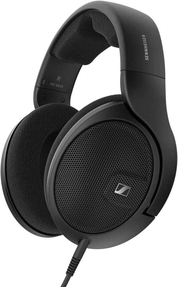 Sennheiser Consumer Audio HD 560 S Over-The-Ear Audiophile Headphones - Neutral Frequency Response, E.A.R. Technology for Wide Sound Field, Open-Back Earcups, Detachable Cable, (Black) (HD 560S) - Image 2