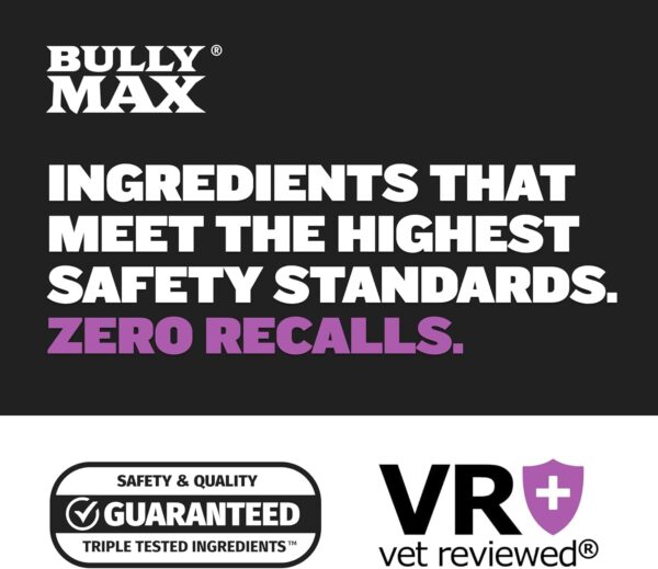 Bully Max 2-in-1 Anti-Aging Multivitamin Chews - Senior Dog Food Supplement for Vitality, Immunity, Joint Support with Postbiotics - Adult Dog Vitamins - 2 Packs, 75 Tasty Soft Chews per Pack - Image 8