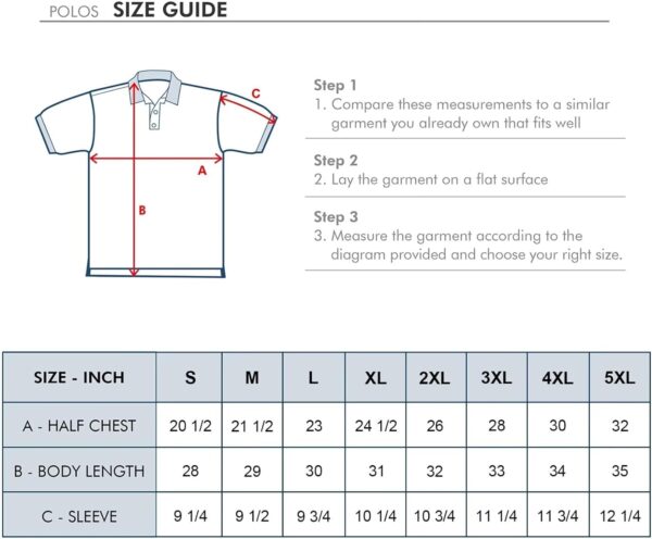 Men's Golf Polo Shirts Short Sleeve Striped Performance Moisture Wicking Dry Fit Golf Shirts for Men - Image 7