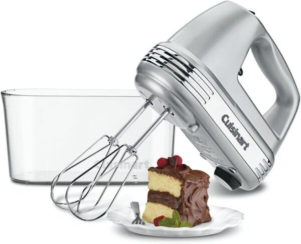 Cuisinart HM-90BCS Power Advantage Plus 9-Speed Handheld Mixer with Storage Case, Brushed Chrome - Image 5