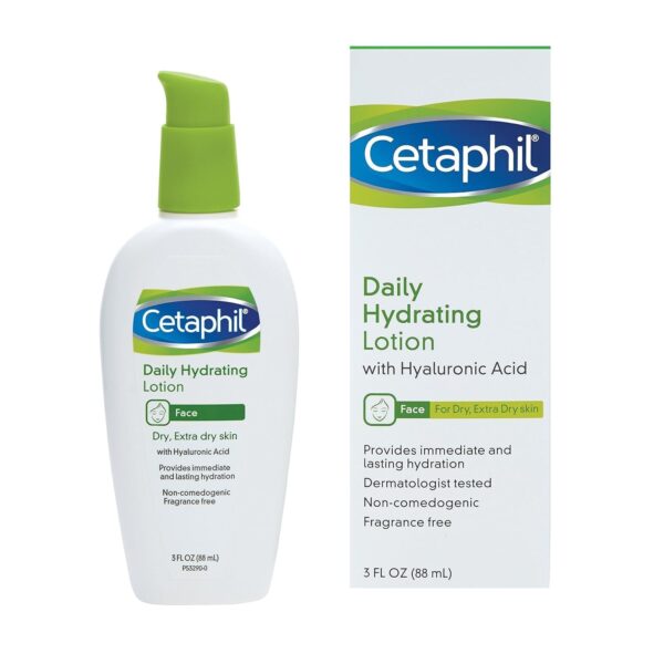 Cetaphil Daily Hydrating Lotion with Hyaluronic Acid, 3 Fluid Ounce - Image 2