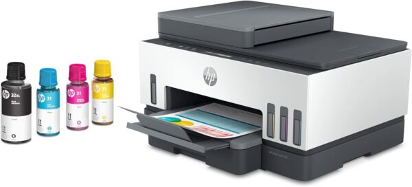 HP Smart -Tank 7301 Wireless All-in-One Cartridge-free Ink Printer, up to 2 years of ink included, mobile print, scan, copy, automatic document feeder (28B70A), Gray - Image 13