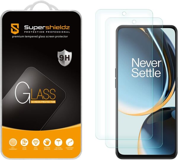 Supershieldz (2 Pack) Designed for OnePlus Nord N30 5G Tempered Glass Screen Protector, Anti Scratch, Bubble Free - Image 2