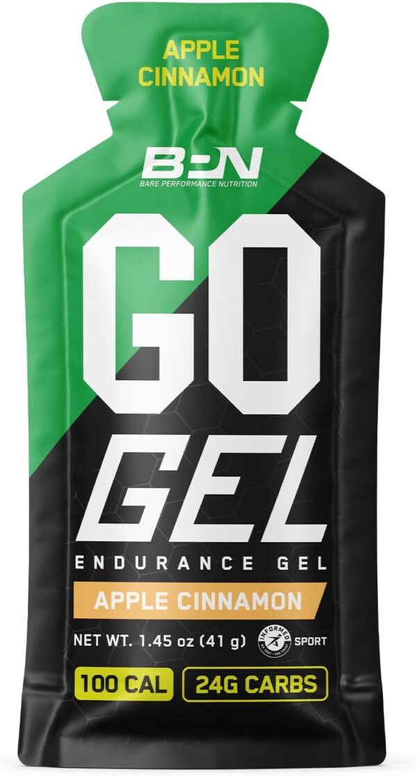 BARE PERFORMANCE NUTRITION BPN Go Gel, Endurance Gel Packets, Box of 10 (Apple Cinnamon) - Image 3