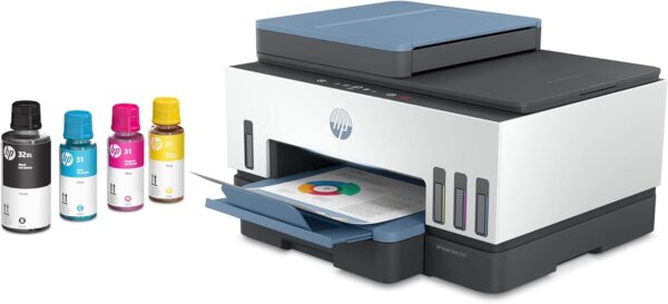 HP Smart -Tank 7602 Wireless Cartridge-free all in one printer, up to 2 years of ink included, mobile print, scan, copy, fax, auto doc feeder, featuring an app-like magic touch panel (28B98A) - Image 25