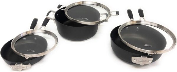 Calphalon Select 9pc Space Saving Hard-Anodized Nonstick Cookware Set - Image 3