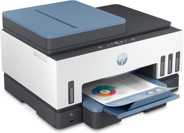 HP Smart -Tank 7602 Wireless Cartridge-free all in one printer, up to 2 years of ink included, mobile print, scan, copy, fax, auto doc feeder, featuring an app-like magic touch panel (28B98A) - Image 24