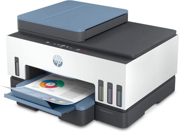 HP Smart -Tank 7602 Wireless Cartridge-free all in one printer, up to 2 years of ink included, mobile print, scan, copy, fax, auto doc feeder, featuring an app-like magic touch panel (28B98A) - Image 21