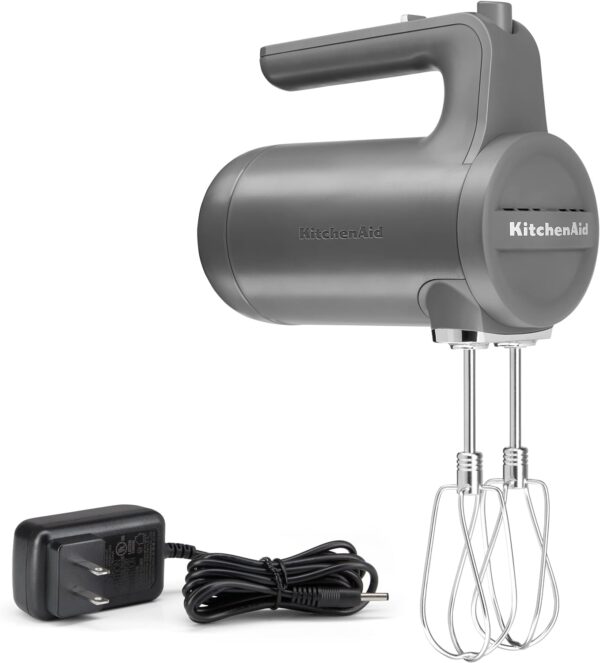 KitchenAid Cordless 7 Speed Hand Mixer (KHMB732) Bundle with Flex Edge Beater Accessory - Image 3