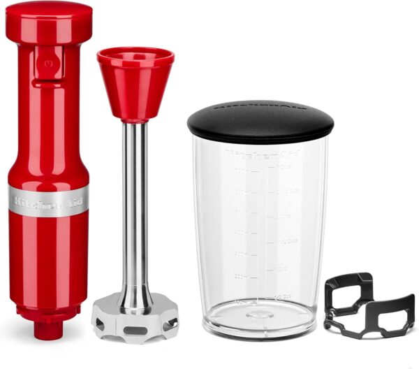 KitchenAid 9-Speed Hand Mixer + Variable Speed Corded Hand Blender Bundle | Empire Red - Image 8