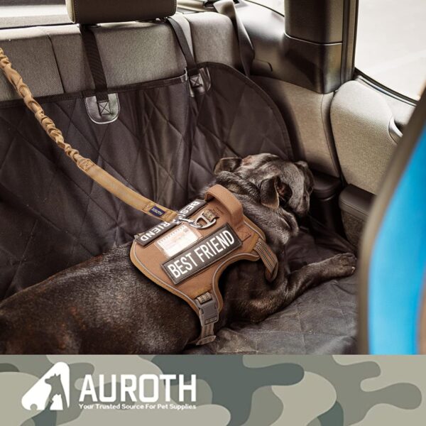 Auroth Tactical Dog Harness with Heavy Duty Dog Leash for Large Breed Dogs, No Pulling Reflective Dog Training Vest - Image 4