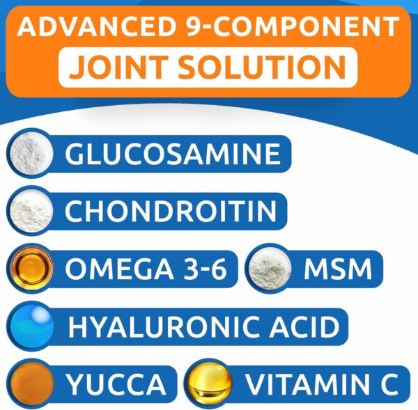 Bark&Spark Senior Advanced Glucosamine Chondroitin for Dogs - Hip Joint Pain Relief Pills - Old Dog Joint Supplement Large & Small Breed - Hip Joint Chews Joint Health Care Vitamin Treats - 120Ct - Image 7