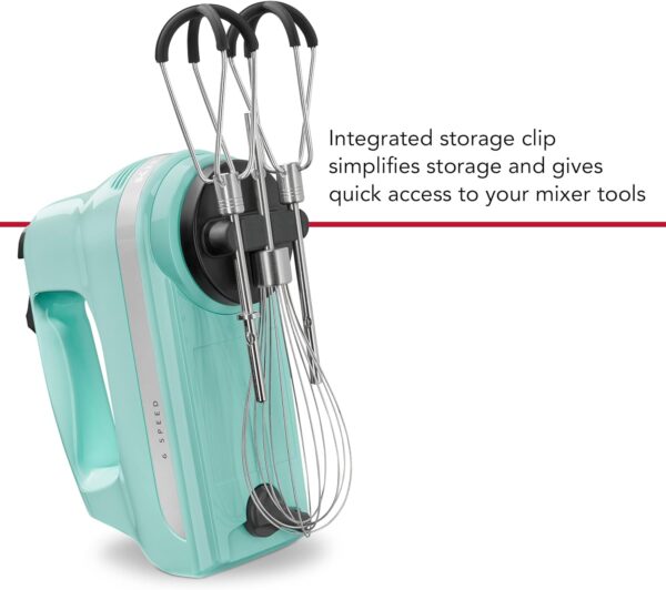 KitchenAid 6 Speed Hand Mixer with Flex Edge Beaters - KHM6118 - Image 5