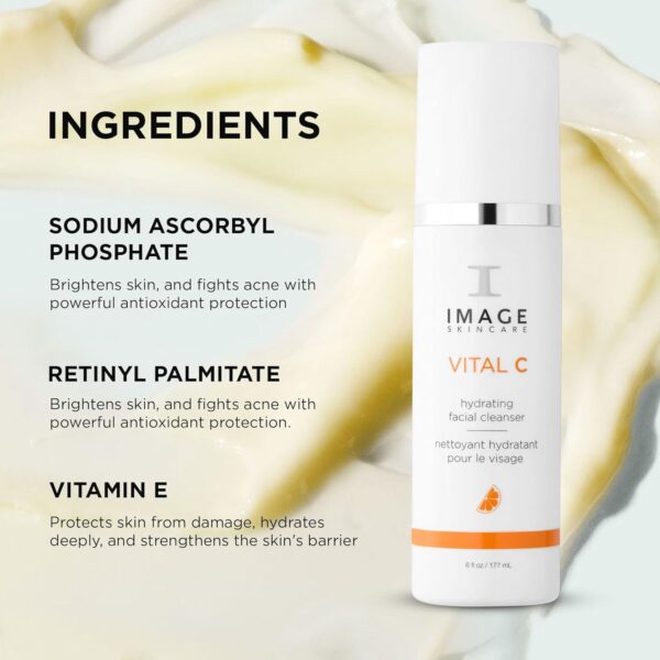 IMAGE Skincare, VITAL C Hydrating Facial Cleanser, Gentle Face Wash with Vitamin C, E and A - Image 6