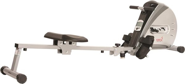 Sunny Health & Fitness Rowing Machine Rower Ergometer with Digital Monitor, Inclined Slide Rail, 220 LB Max Weight and Foldable - SF-RW5606 - Image 9