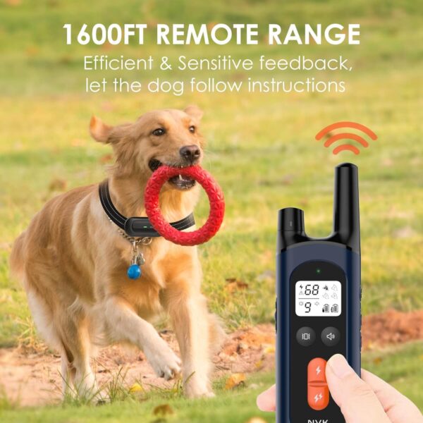 NVK Shock Collar, Dog Training Collar with Remote for Medium Large Dogs, Rechargeable Dog Shock Collar with Shock, Vibration, Beeps Modes, IPX7 Waterproof, Range up to 1600Ft - Image 5