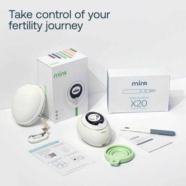 Mira Fertility Plus Tracking Monitor Kit and 30 Mira Fertility Plus E3G + LH Test Wands Bundle for Home Testing - Image 9