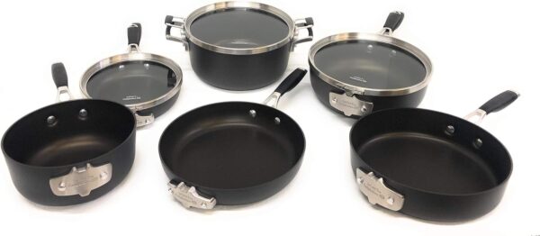 Calphalon Select 9pc Space Saving Hard-Anodized Nonstick Cookware Set - Image 2