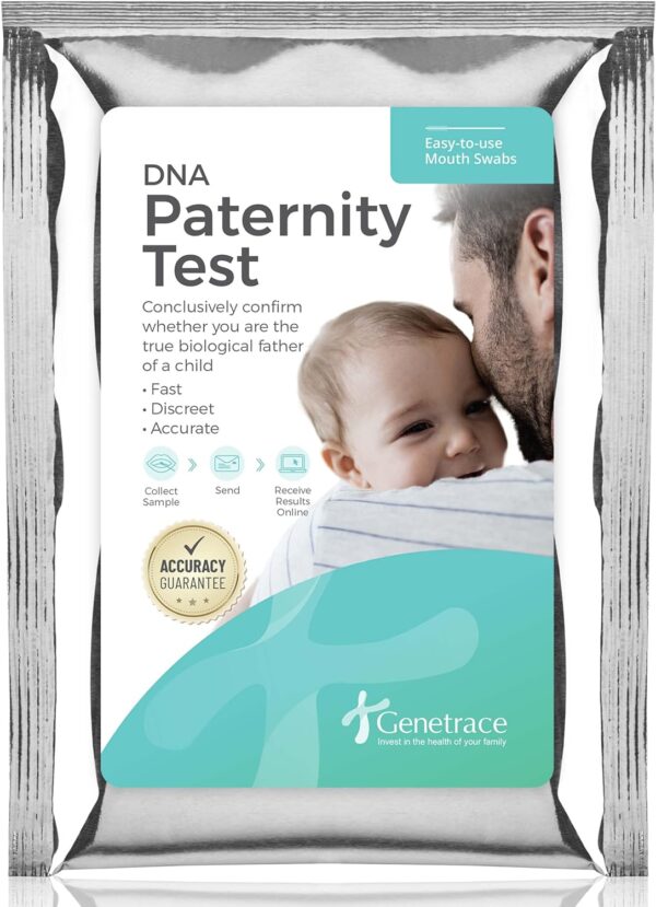 Genetrace DNA Paternity Test Kit - Lab Fees & Shipping Included - at Home Collection Kit for Father and Child - Results in 1-2 Days - Image 2