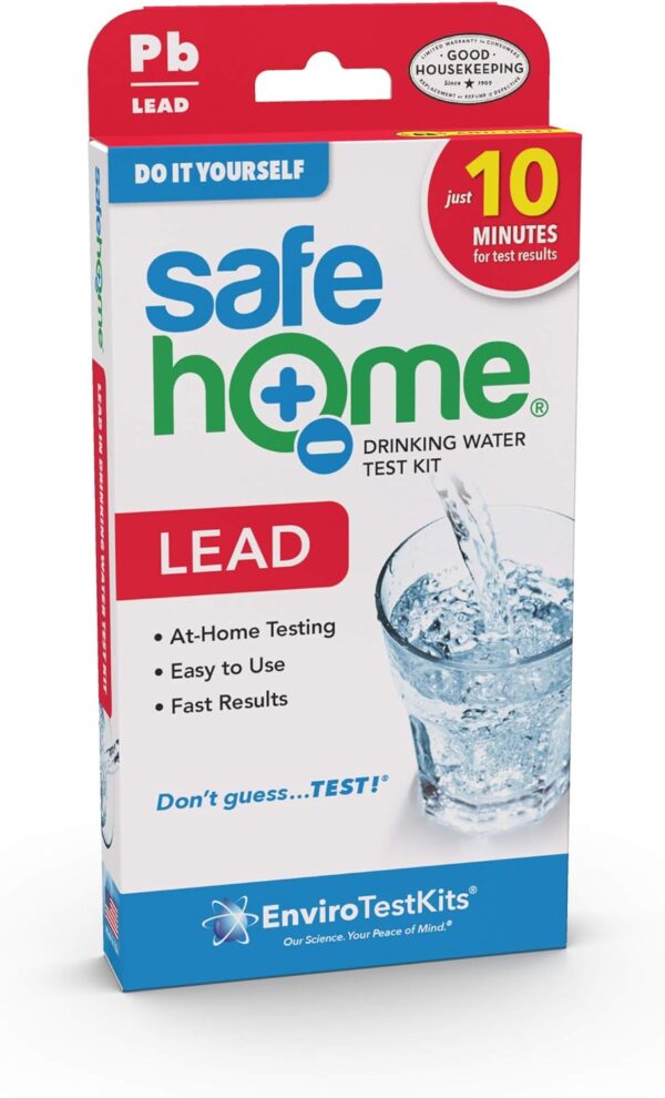 Safe Home® DIY Lead in Drinking Water Test Kit – at Home Testing for Lead in City Water or Well Water – Detection to 5ppb – 10 Minute Test – Single Pack - Image 2