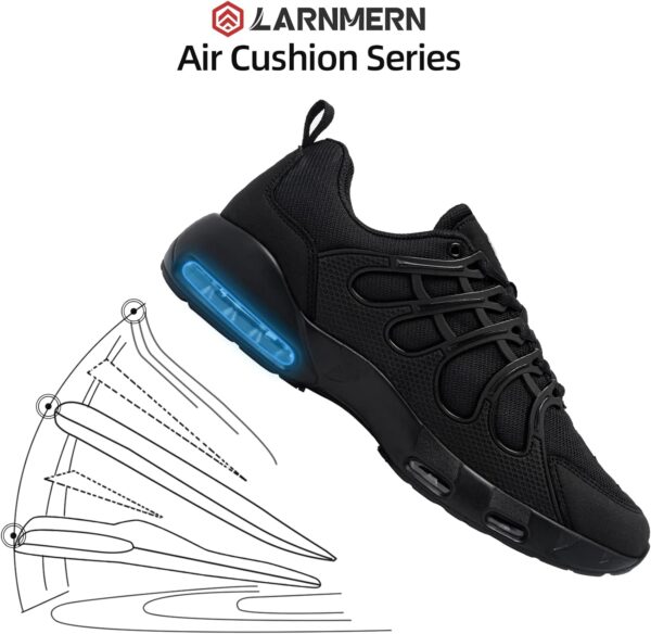 LARNMERN Non Slip Work Shoes for Men Slip Resistant Sneakers Casual Comfort Walking Mens Chef Kitchen Breathable Air Cushion Wide Width - Image 5