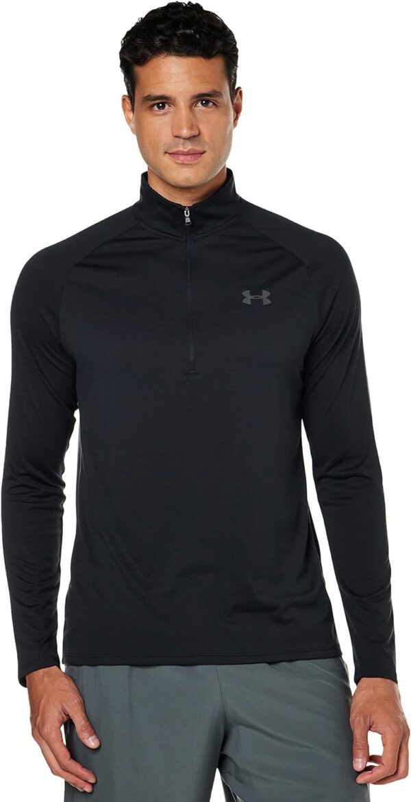 Under Armour Men's UA Tech ½ Zip Long Sleeve SM Black - Image 2