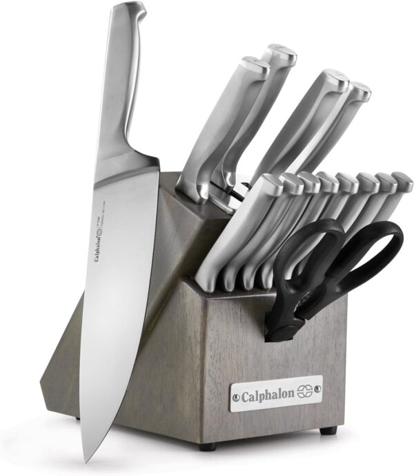 Calphalon Kitchen Knife Set with Self-Sharpening Block - Image 2