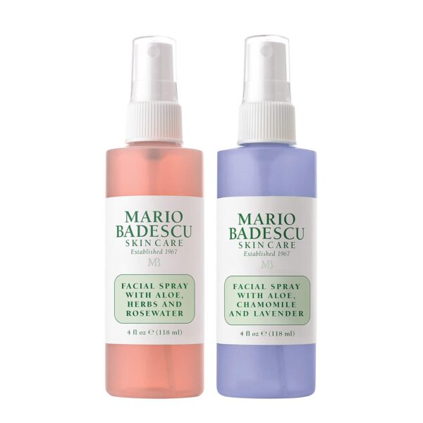 Mario Badescu Facial Spray Aloe, Rose Water and Chamomile - Lavender Duo for Face, Neck or Hair, Cooling and Hydrating Face Mist for All Skin Types, Dewy Finish - Image 2