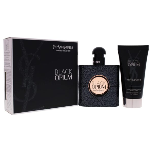 Black Opium by Yves Saint Laurent Eau de Parfum Spray 50ml & Shimmering Moisturising Fluid 50ml - Image 4