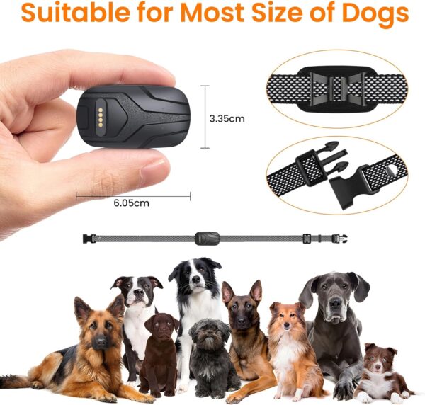 GPS Tracker & Health Monitoring for Dogs,Wireless Fence 2 in 1 Pet Tracking Smart Collar,Unlimited Range,Real-Time GPS Tracker for Pets,Wellness & Escape Alerts Waterproof,Works with Any Smartphone - Image 8