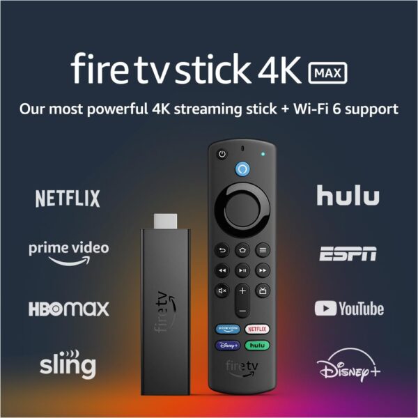 Certified Refurbished Fire TV Stick 4K Max streaming device, Wi-Fi 6, Alexa Voice Remote (includes TV controls) - Image 2