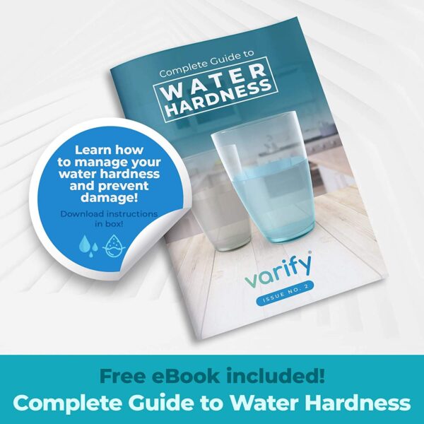 Varify Water Hardness Test Kit - Water Testing Kit for Home, Drinking, Well, Spa, Swimming Pool, Softener, Dishwasher & More - Hard Water Test Strips for Calcium, Magnesium etc (0-425 pmm, 150 Strips) - Image 7