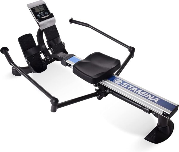 Stamina BodyTrac Glider Hydraulic Rowing Machine with Smart Workout App - Rower Workout Machine with Cylinder Resistance - Up to 250 lbs Weight Capacity - Image 2