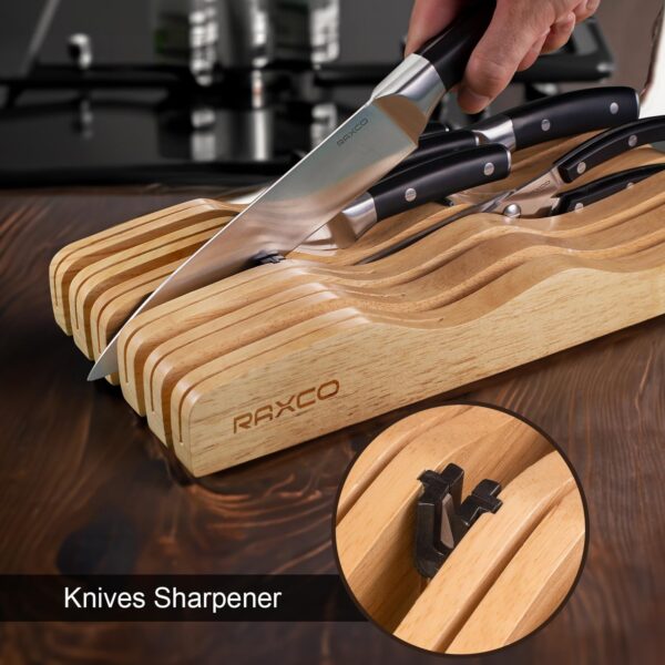 RAXCO Knife Set in-drawer,13Pieces drawer Kitchen Knives Set,drawer-friendly Knife Set - Image 6