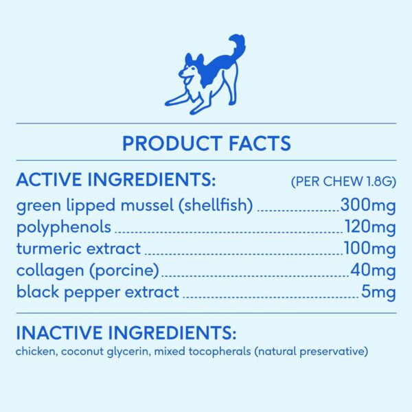 Native Pet Relief - Anti Inflammatory for Dogs | Turmeric + Polyphenols + Green Lipped Mussels for Dogs | Natural Relief for Dogs | Best Dog Arthritis Supplement & Dog Joint Pain Relief | 120 Chews - Image 8