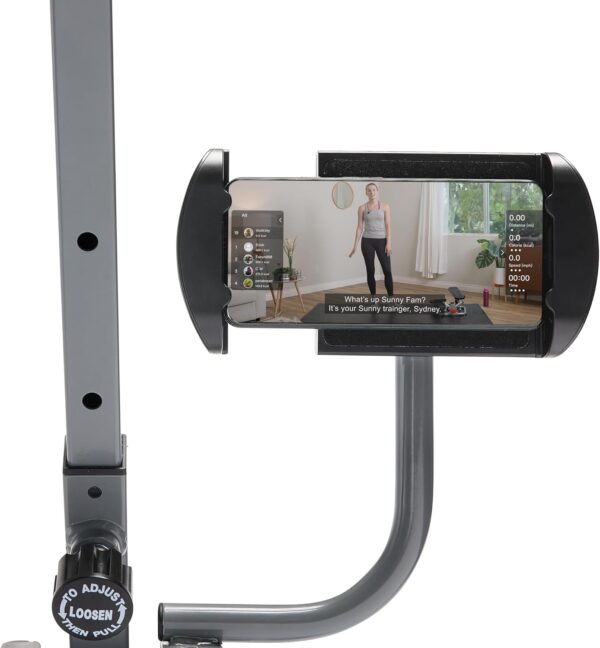 Sunny Health & Fitness Row-N-Ride PRO, Full Body Combo Fitness Machine w/Resistance Bands, Easy Setup & Foldable for Rower, Glute & Leg Cardio Workout, Optional SunnyFit App Connection - Image 7