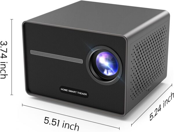 HAPPRUN Projector, [Electric Focus] Mini Projector, 1080P Support Portable Bluetooth Projector With Speaker, 200" Support Outdoor Movie Projector Compatible With Smartphone/HDMI/USB/AV/Fire Stick/PS5 - Image 8