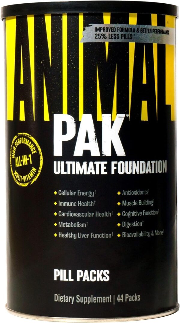 Animal Pak - Convenient All-in-One Vitamin & Supplement Pack - Zinc & Flex –Complete Joint Support Supplement – Contains Turmeric Root Curcumin – Helps Repair & Restore Joints – 44 Packs - Image 3