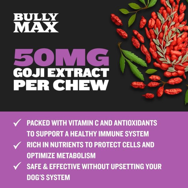 Bully Max 2-in-1 Anti-Aging Multivitamin Chews - Senior Dog Food Supplement for Vitality, Immunity, Joint Support with Postbiotics - Adult Dog Vitamins - 2 Packs, 75 Tasty Soft Chews per Pack - Image 4