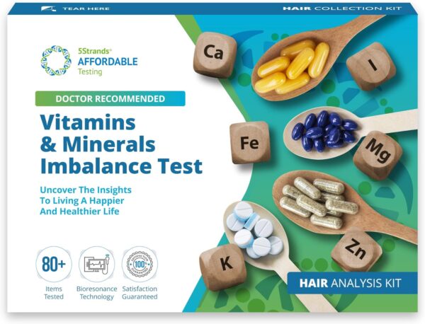 5Strands Nutrition Deficiency Test, 83 Vitamins, Minerals, Amino Acid Imbalances Tested, at Home Health Test, Accurate Hair Analysis, Results in 5 Days, Diet & Lifestyle Wellness - Image 2