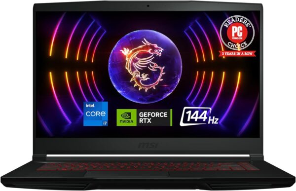 MSI Thin GF63 15.6" 144Hz Gaming Laptop: 12th Gen Intel Core i7, NVIDIA GeForce RTX 4050, 16GB DDR4, 512GB NVMe SSD, Type-C, Cooler Boost 5, Win11 Home: Black 12VE-066US - Image 2