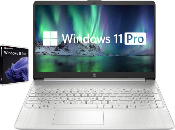 hp 15.6" 36GB RAM 1TB SSD Laptop, Windows 11 Pro, Intel Core i5-1135G7 4-Core Processor, FHD Micro-Edge Display, Long Battery Life, Front-Facing Camera, Media Card Reader, HDMI, USB-C, Wi-Fi, Silver - Image 2