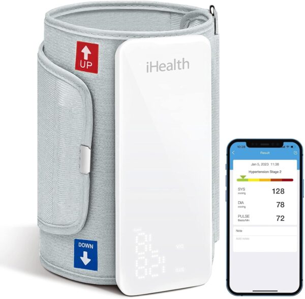 iHealth Neo Wireless Blood Pressure Monitor, Upper Arm Cuff, Bluetooth Blood Pressure Machine, Ultra-Thin & Portable, App-Enabled for iOS & Android - Image 2