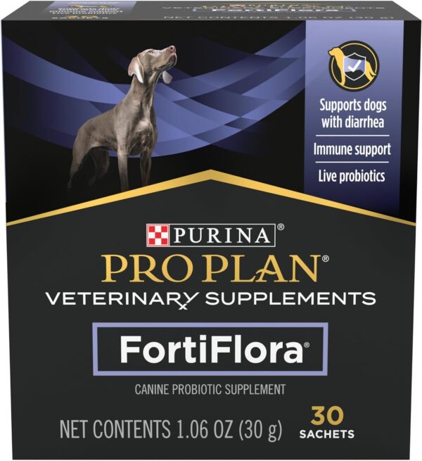 Purina Pro Plan Veterinary Supplements FortiFlora Dog Probiotic Supplement, Canine Nutritional Supplement - 30 Ct. Box - Image 2