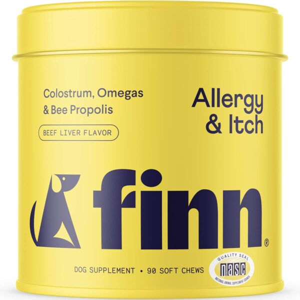 Finn Allergy & Itch for Dogs | Allergy, Itchy Skin & Immune Support w/Bee Propolis + Probiotics | 90 Soft Chews - Image 2