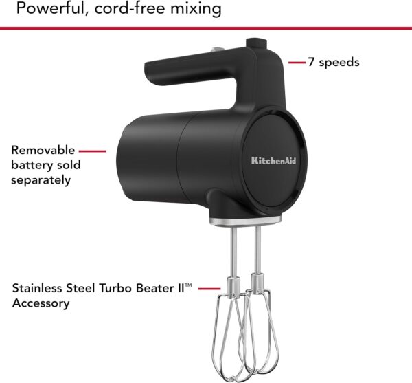 KitchenAid Go™ Cordless Hand Mixer - battery sold separately, KHMR700 - Image 4