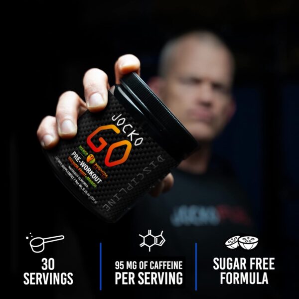 Origin Jocko Fuel Pre Workout Powder with L-Citrulline, Nootropic & Caffeine for Endurance & Stamina - Keto, Sugar Free Blend for Distance Running, Cycling, Jiu Jitsu - 30 Servings (Mango) - Image 4